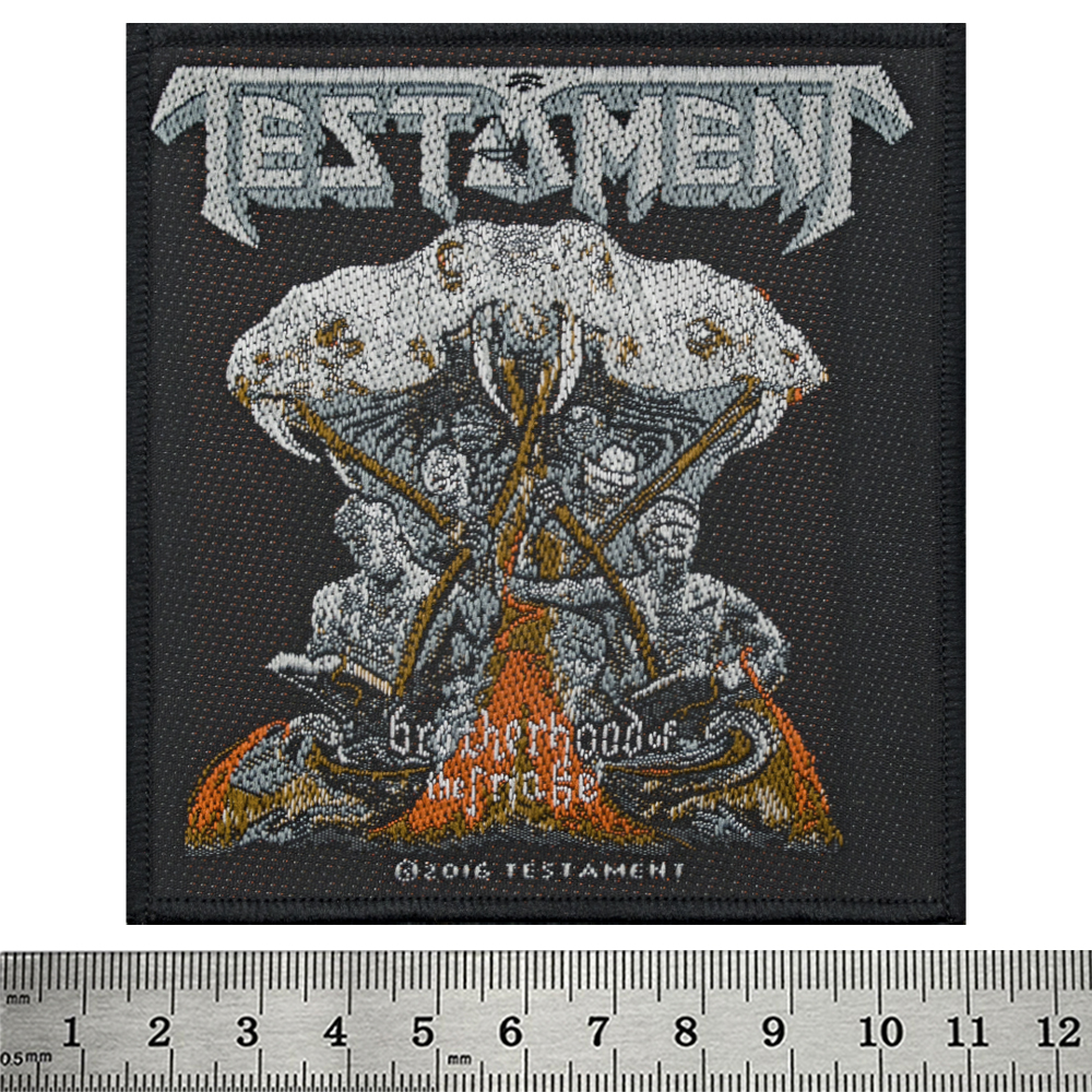 Нашивка ткана TESTAMENT - BROTHERHOOD OF THE SNAKE (ofp-148)