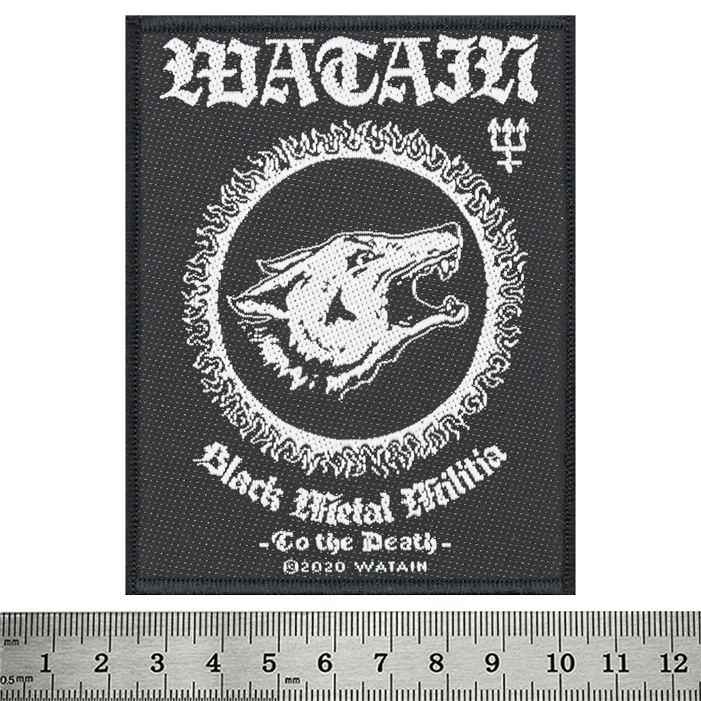 Нашивка ткана WATAIN - BLACK METAL MILITIA (ofp-234)