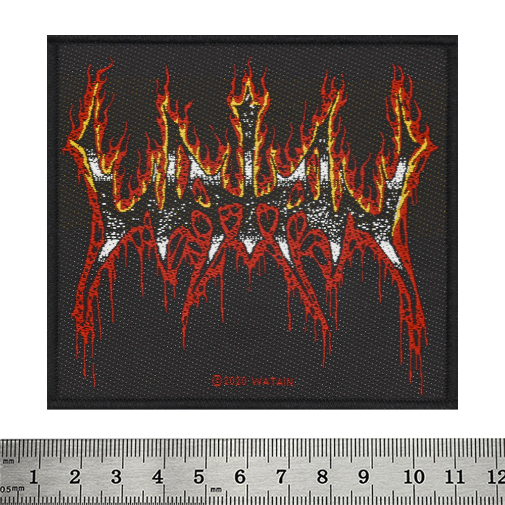 Нашивка ткана WATAIN - FLAMING LOGO (ofp-080)