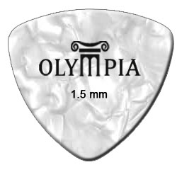 OLYMPIA CELLULOID TRIANGLE 1.5MM (WHITE PEARL) - Медіатор