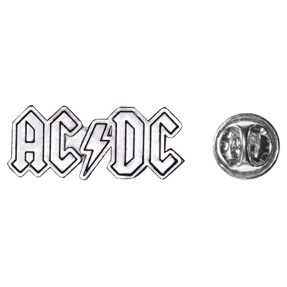 Пін (значок) фігурний AC/DC (лого колір сталевий)