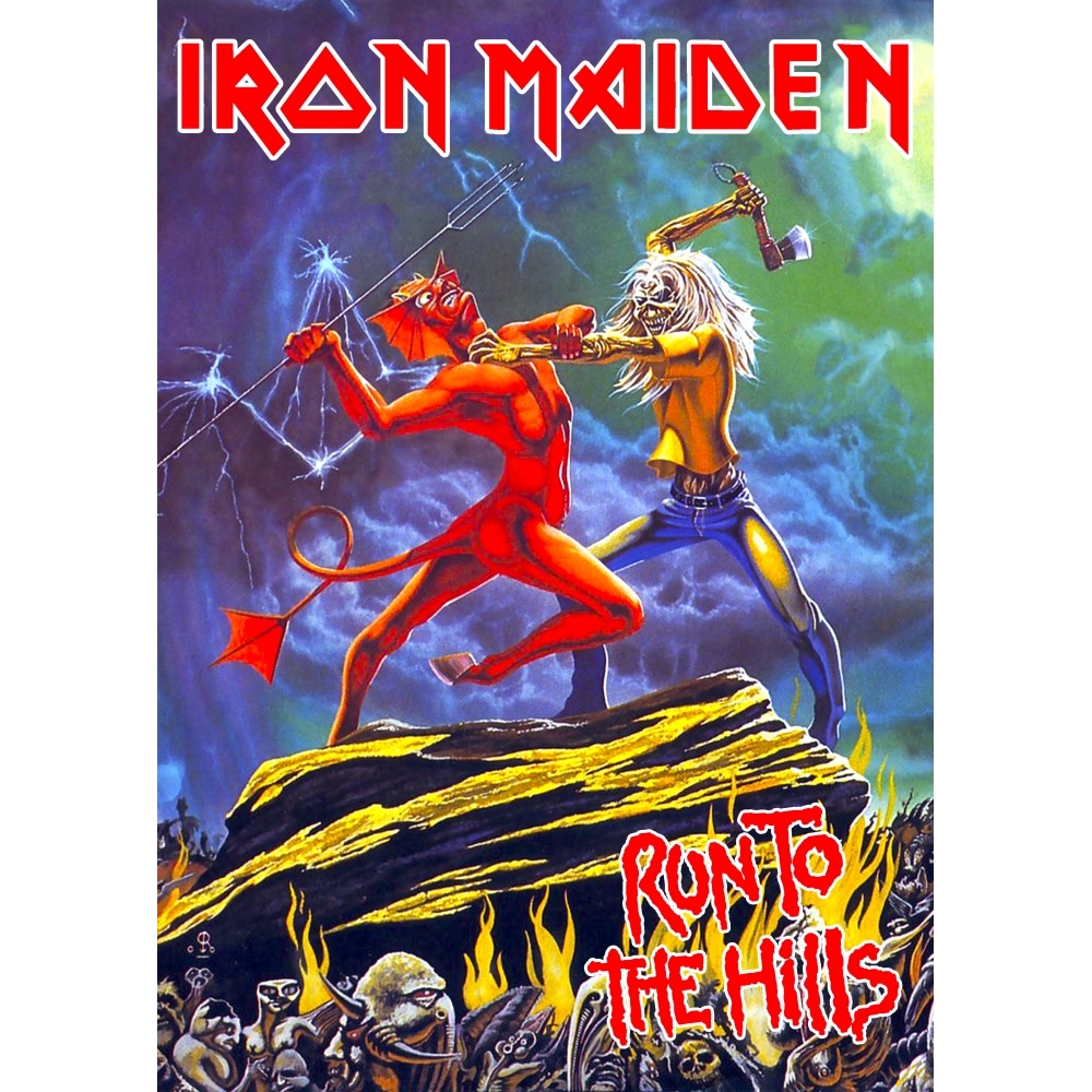 Плакат Iron Maiden "Run To The Hills"