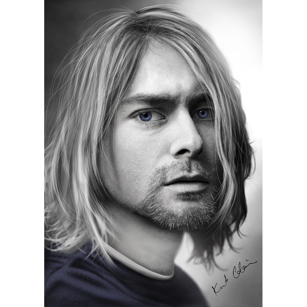 Плакат Nirvana (Kurt Cobain - blue eyes)