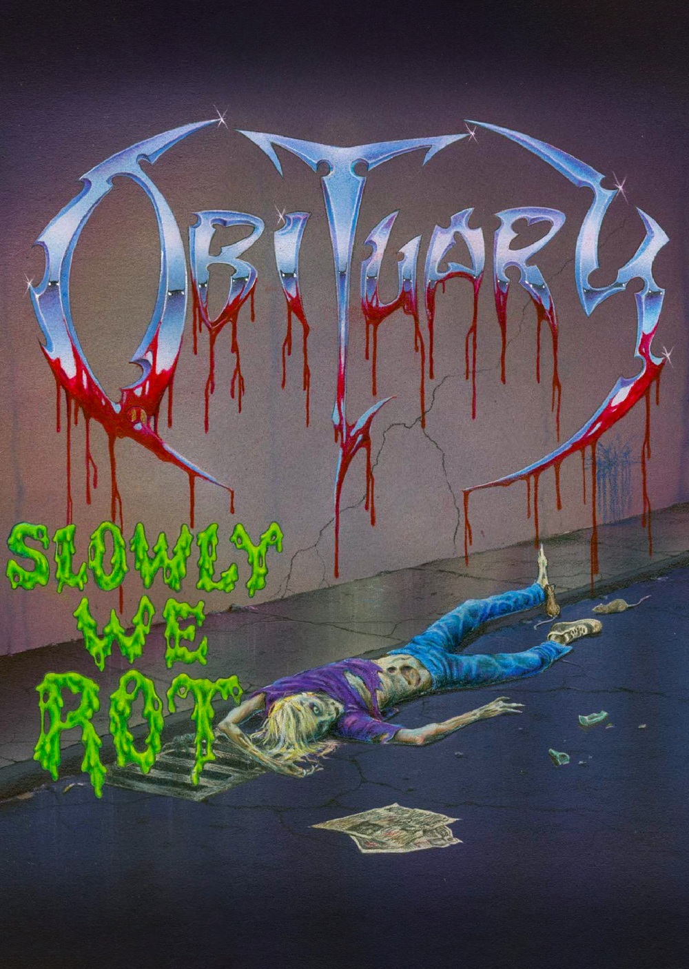 Плакат Obituary (Slowly We Rot)