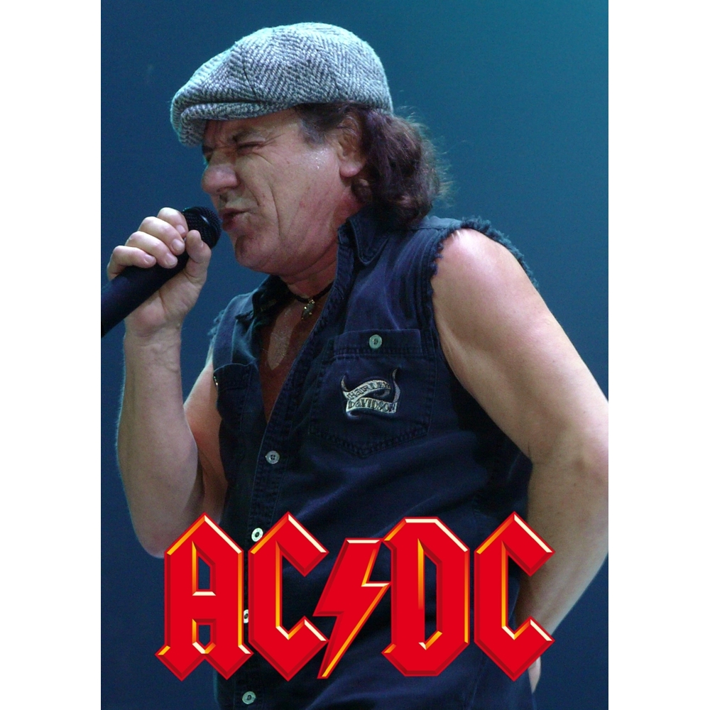 Плакат AC/DC (Брайан Джонсон)