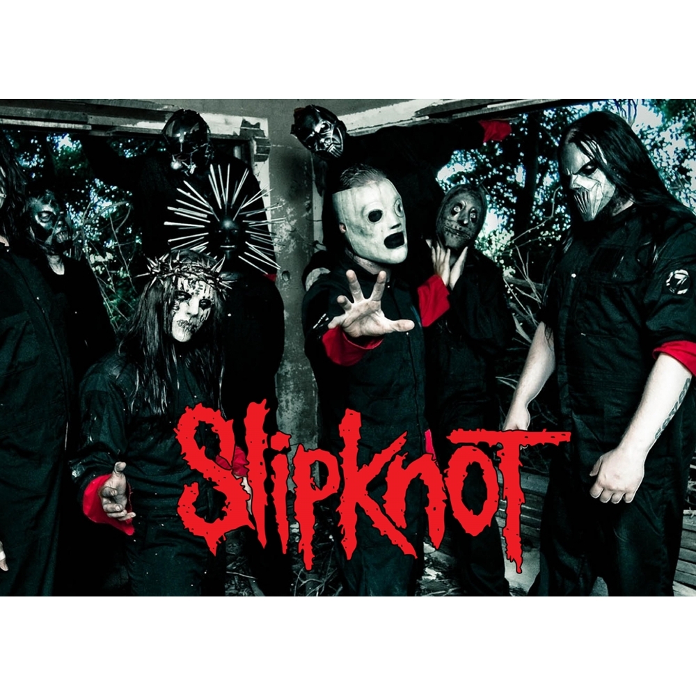 Плакат Slipknot (red logo)
