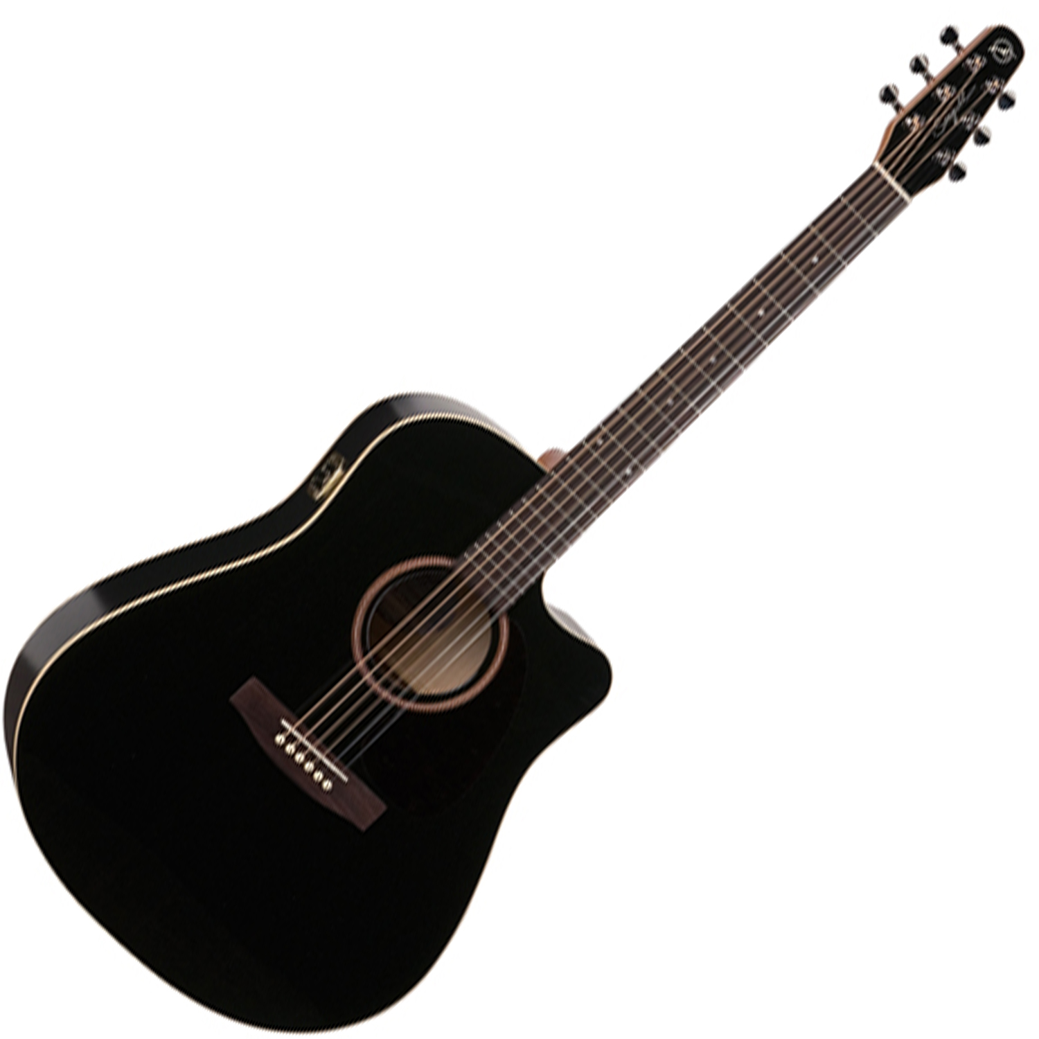 SEAGULL 034208 - Entourage CW Black GT QI (Made in Canada) - Акустична гітара з вирізом та підключенням