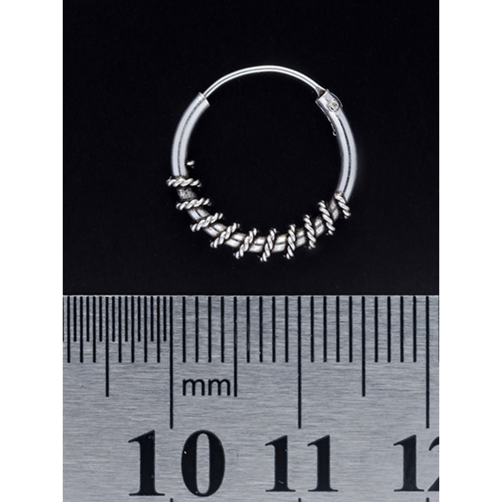 Сережка, кільце з візерунком (eas-022)