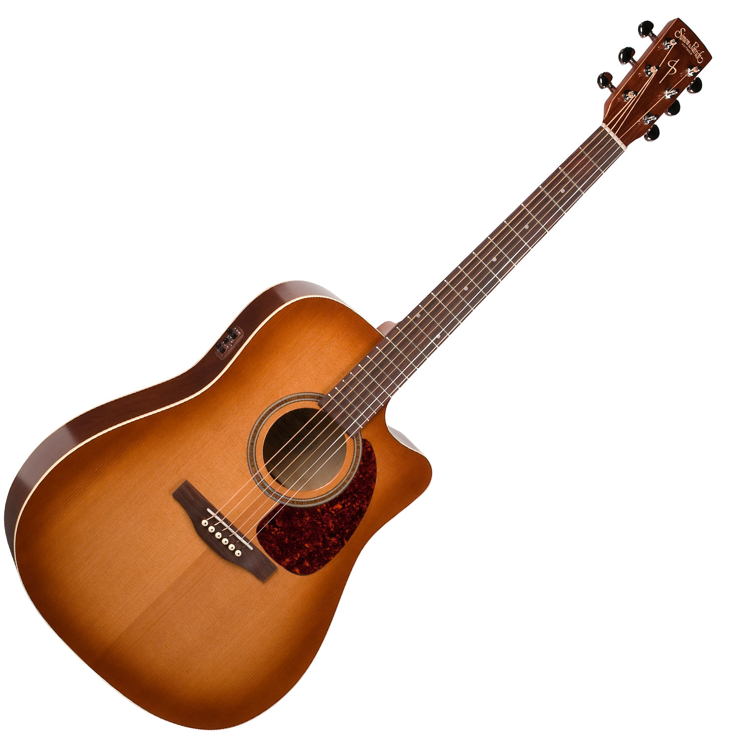 Simon&Patrick 033775 - CW GT Vintage Burst Cedar EQ with Bag (Made in Canada) - Акустична гітара з вирізом і підключенням