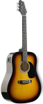 Вестерн гитара с датчиком Stagg SW201SB-VT