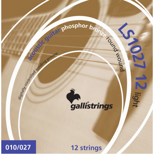Струны для акустической гитары Gallistrings LS1027-12 LIGHT