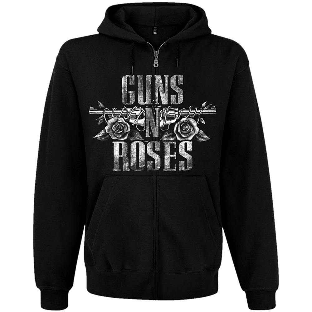 Толстовка Guns'n'Roses (skull) на молнии
