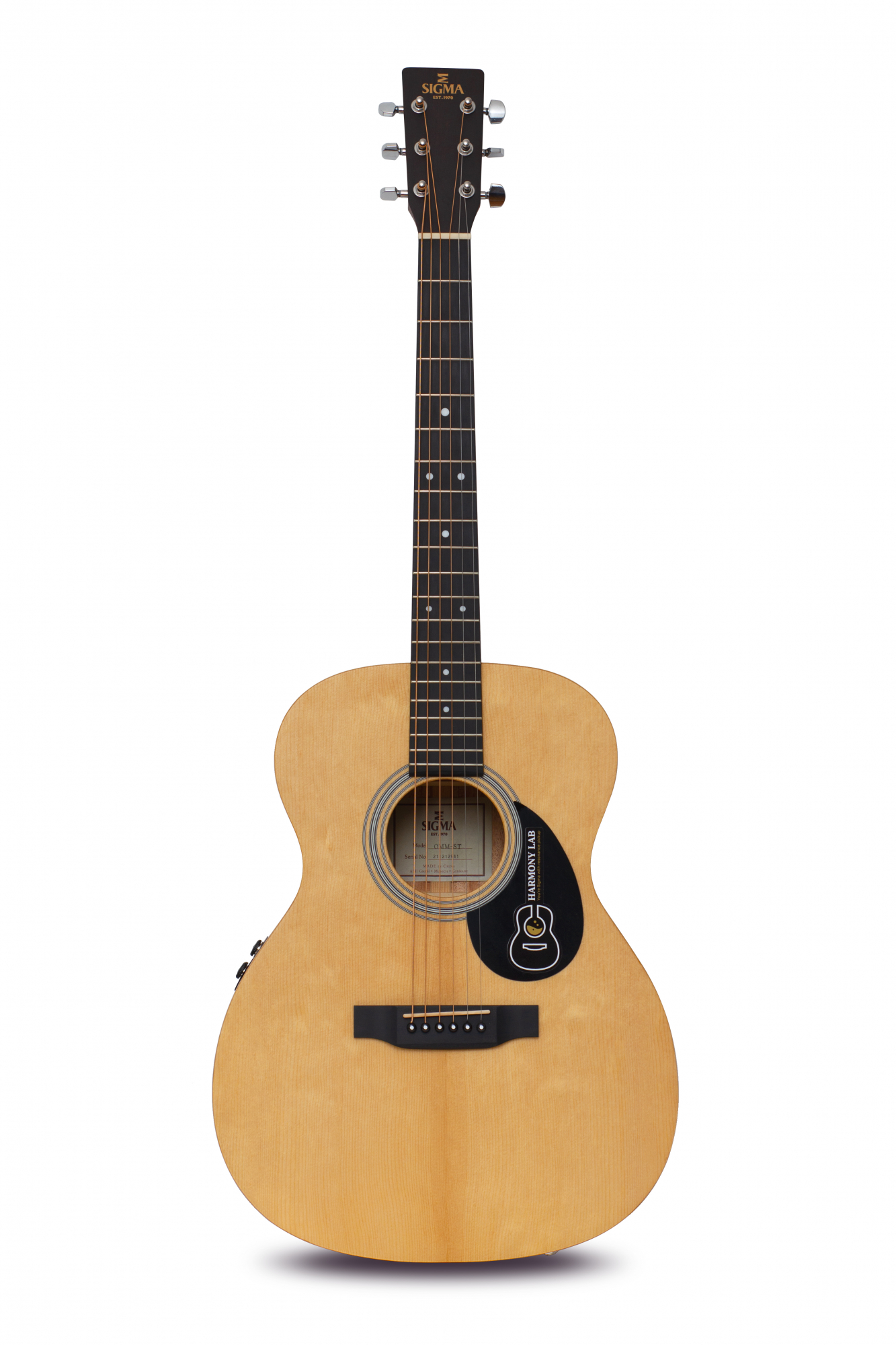 Трансакустическая гитара Sigma OMM-ST Harmony Lab (Resonanse Pickup System) 