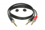 Кабель комутаційний Klotz AY5 Y-Cable Stereo Mini Jack - 2Xjack Mono Black 3 m (AY5-0300)