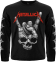 Футболка з довгим рукавом Metallica (Skull Sign of the Horns) (з друком на рукавах)