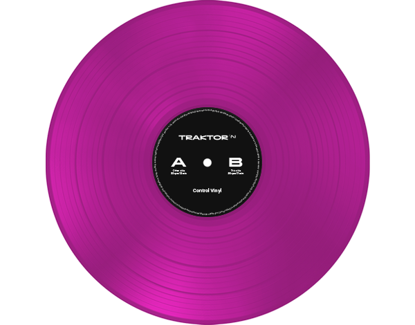 Вінілова платівка з таймкодом Native Instruments TRAKTOR Control Vinyl Neon Pink Transparent