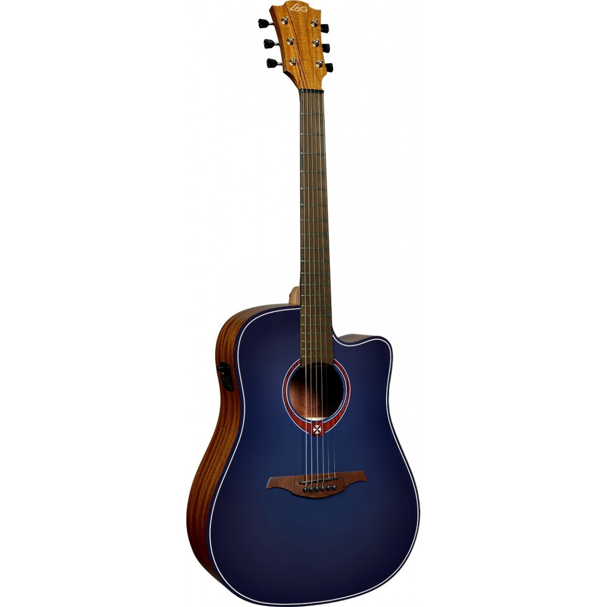 Электроакустическая гитара Lag Tramontane Special Edition GLA T-BLUE-DCE (Blue Burst)