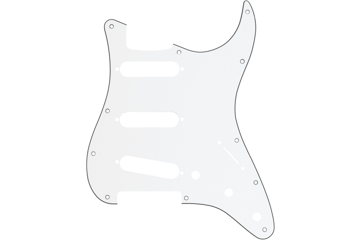 Пікгард FENDER 11-HOLE MODERN-STYLE STRATOCASTER S/S/S PICKGUARDS WHITE