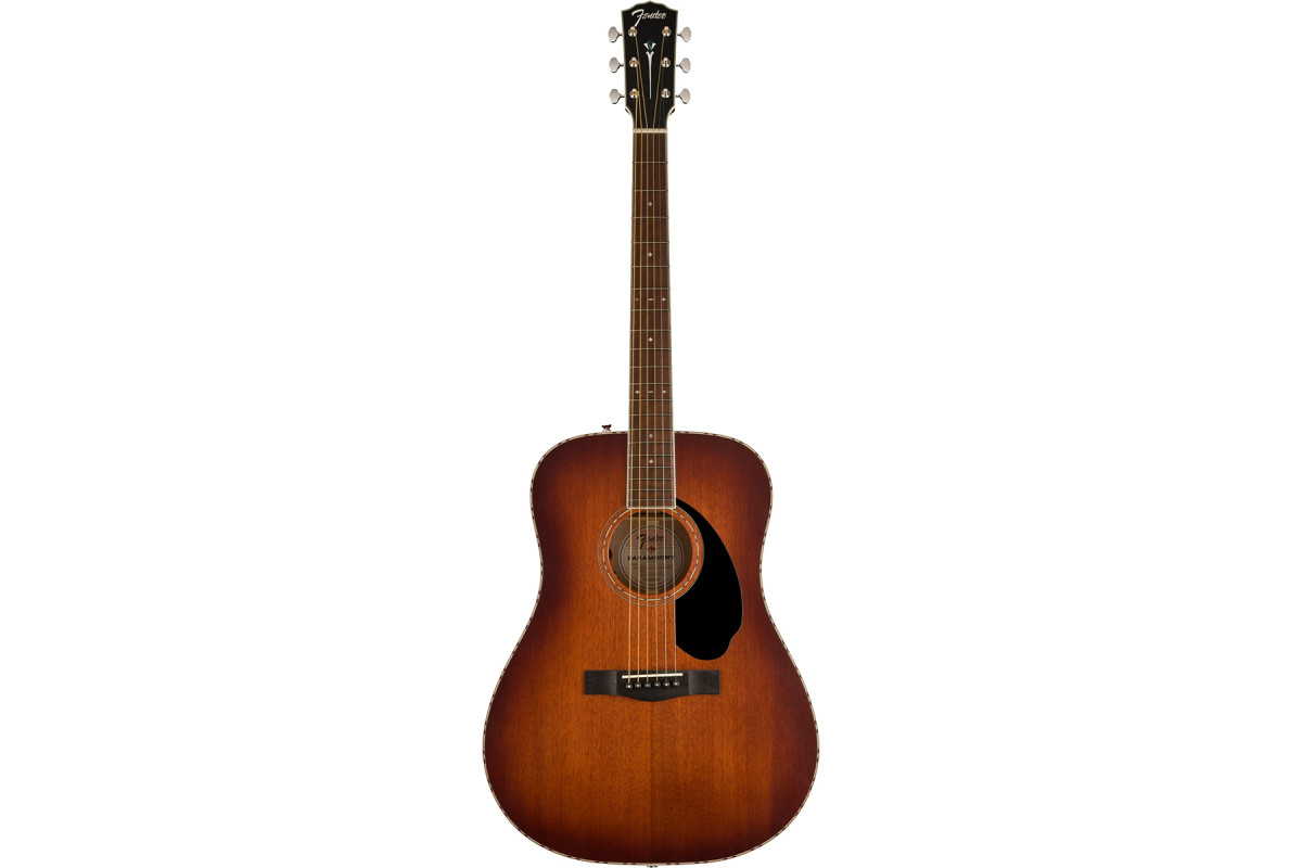 Гитара электроакустическая FENDER PD-220E DREADNOUGHT ALL MAHOGANY WITH CASE AGED COGNAC BURST 