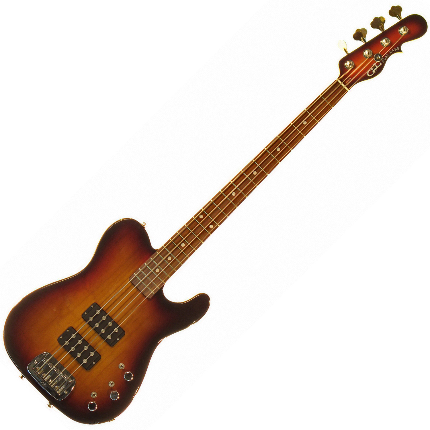 G&L ASAT BASS (3-Tone Sunburst, rosewood) №CLF067465. Made in USA - Чотириструнна бас-гітара