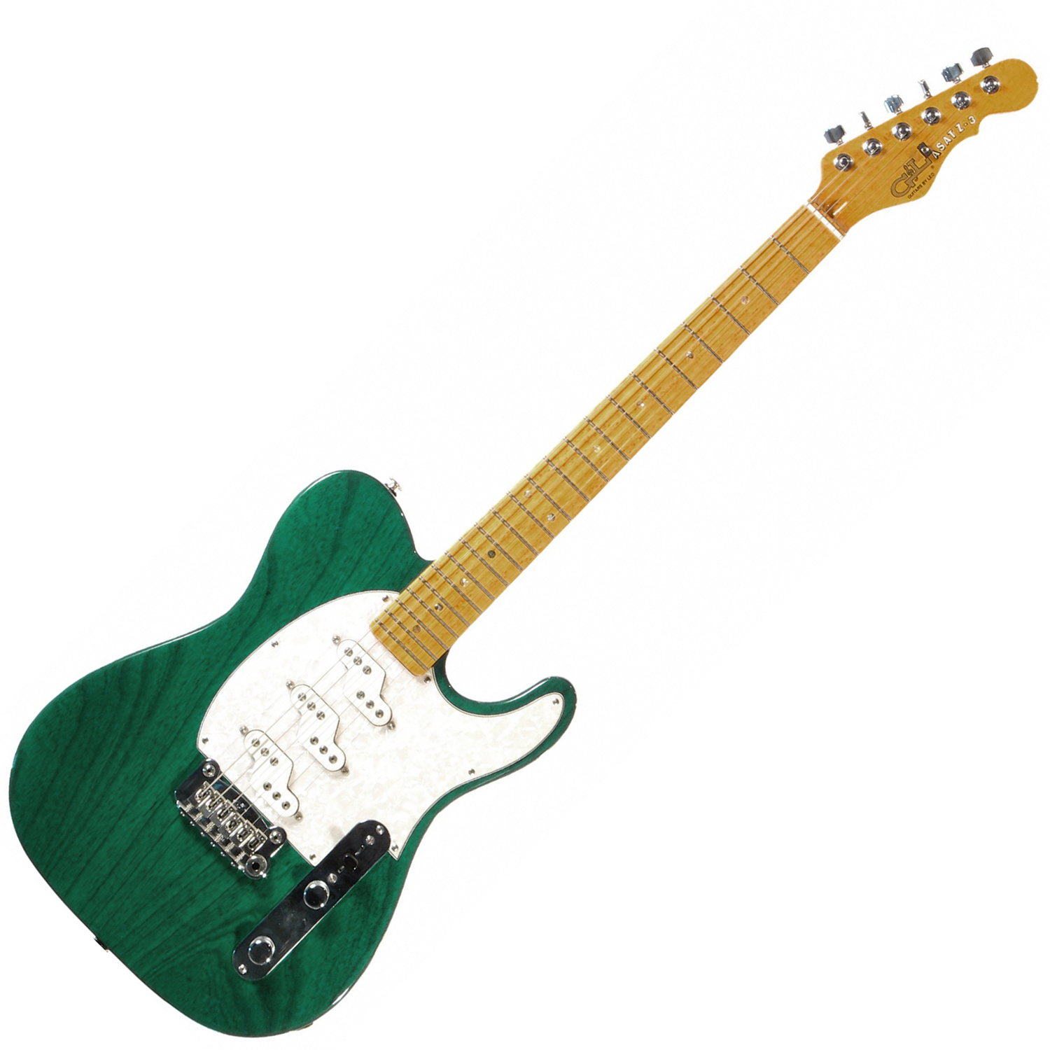 G&L ASAT Z3 (Clear Forest Green, maple, 3-ply Pearl). № CLF45565. Made in USA - Электрогитара