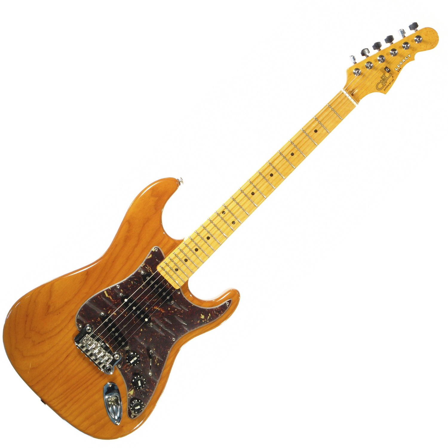 G&L LEGACY (Honey, maple, 3-ply Tortoise Shell). №CLF45546. Made in USA - Электрогитара