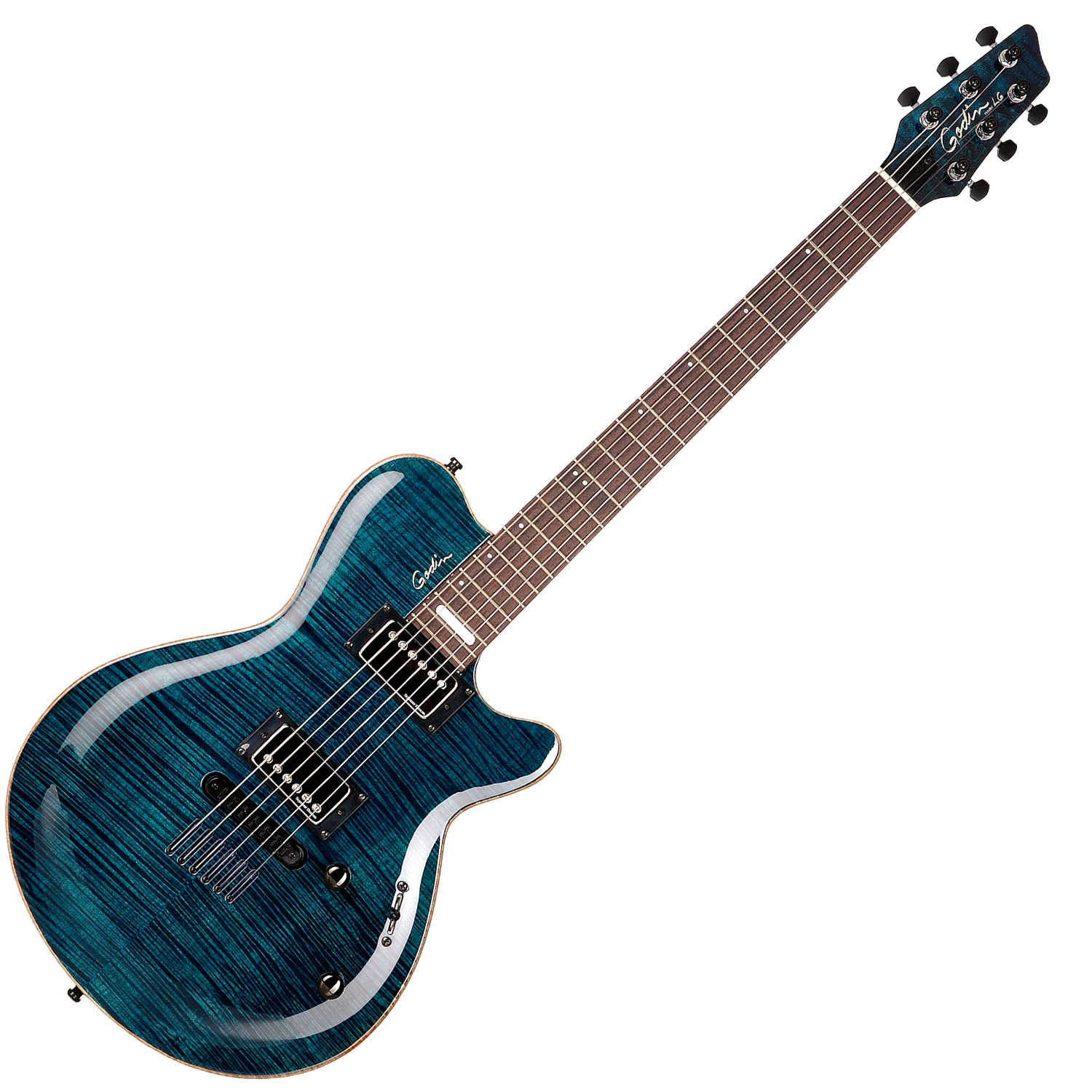 GODIN 021178 - LG SIGNATURE Trans Blue Flame AAA (Made in Canada) - Электрогитара