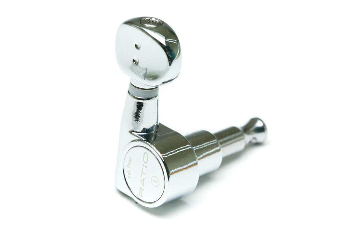 Кілки для гітари GRAPH TECH PRN-2731-C0 Ratio Electric 6 In-line Classic 2 Pin - Chrome 