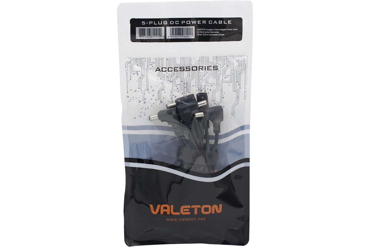 Спліттер живлення HOTONE AUDIO VALETON PCA-5 DAISY CHAIN DC POWER CABLE 5-PLUG ANGLED 