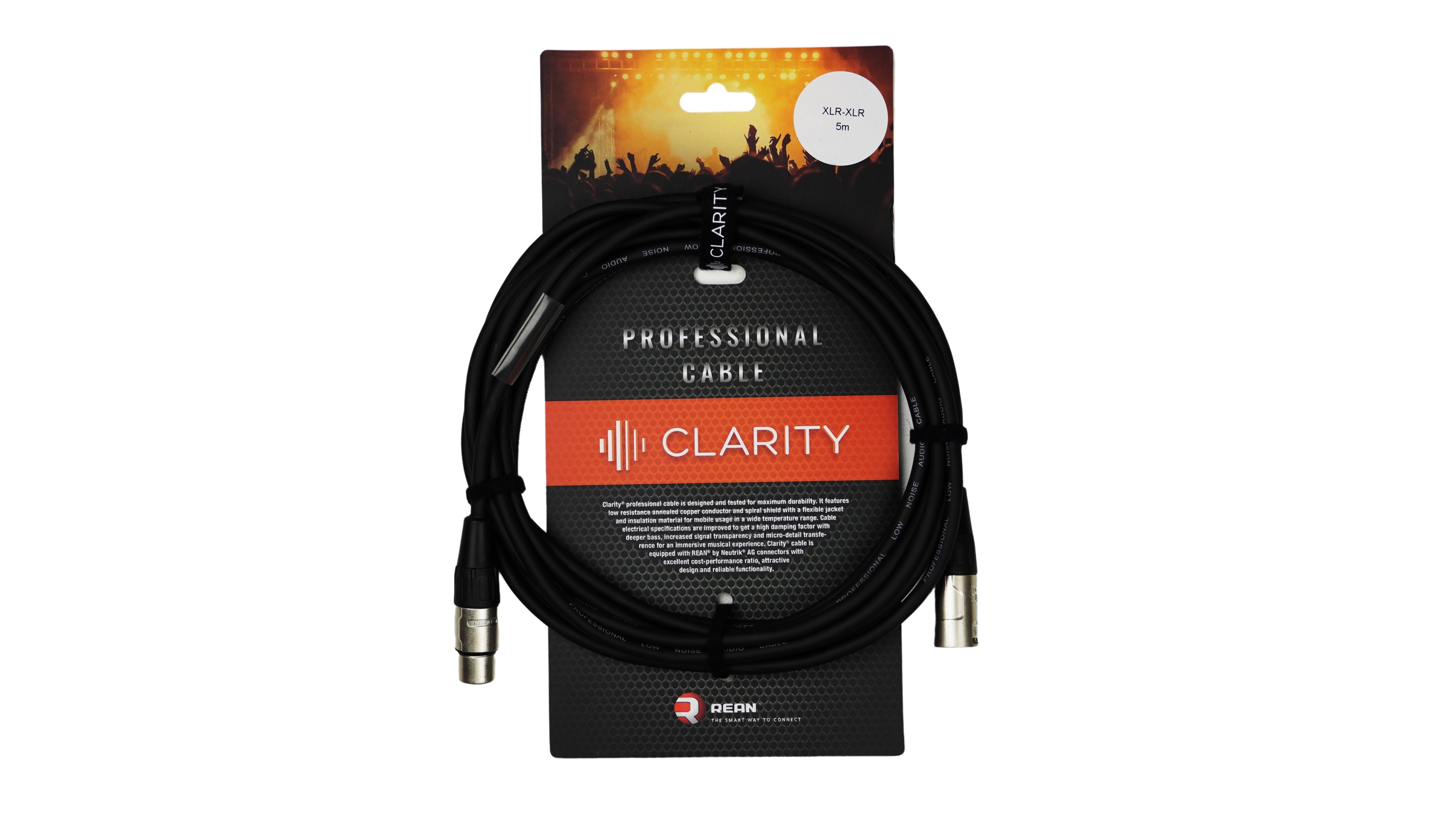 Мікрофонний кабель Clarity XLR-XLR PRO/5m