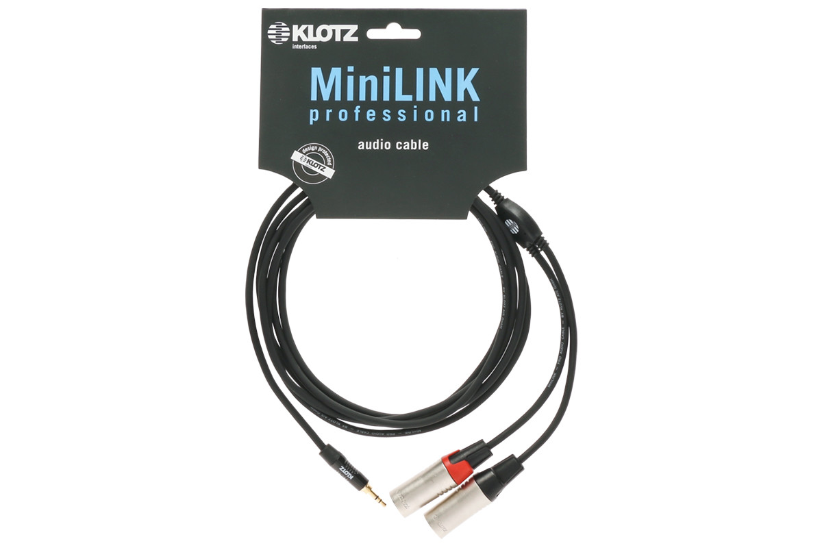 Кабель комутаційний KLOTZ KY9-180 MINILINK PRO Y-CABEL 1.8 M BLACK 