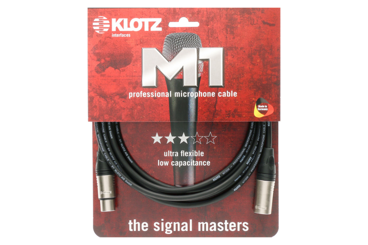KLOTZ M1 PRIME MICROPHONE CABLE 1.5 M Кабель микрофонный