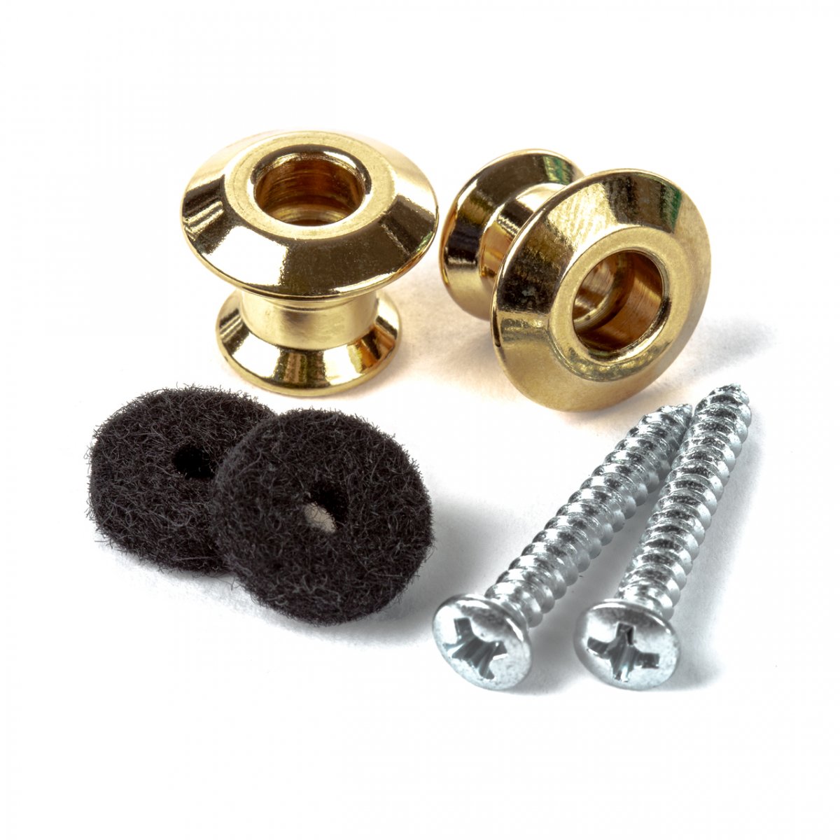 Набір тримачів для ременю Dunlop   STRAPLOK® DUAL DESIGN STRAP BUTTON SET - GOLD 2psls034g 