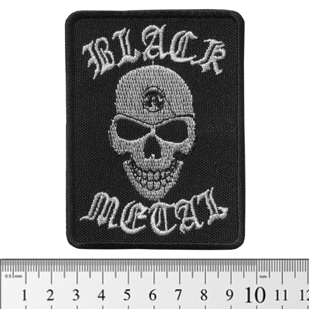Нашивка Black Metal (skull) (pt-058)