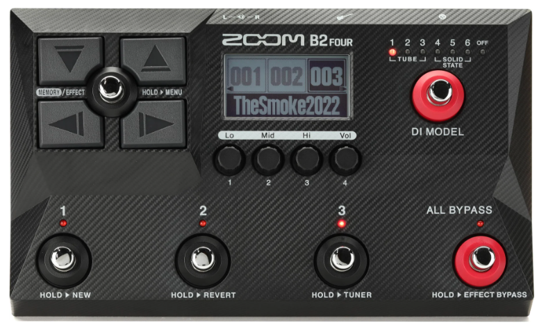 Процесор для бас-гітари Zoom B2 FOUR