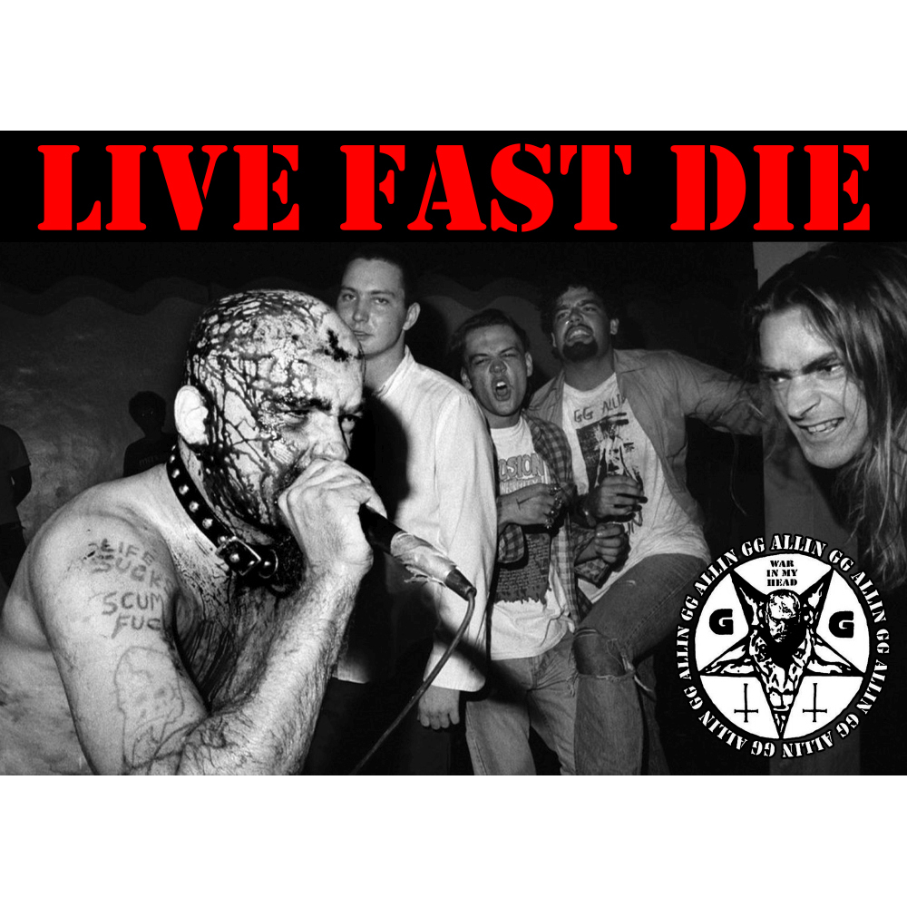 Плакат GG Allin (Live Fast Die)
