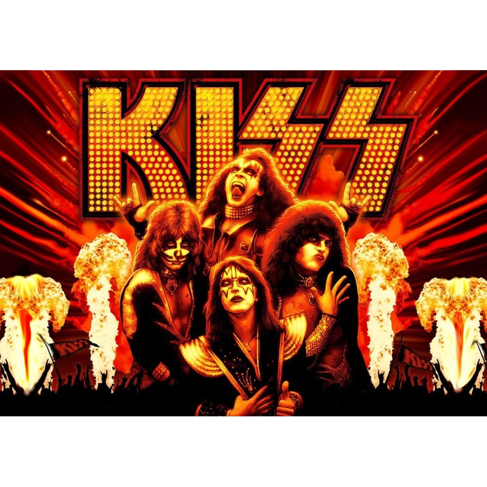 Плакат Kiss (red)