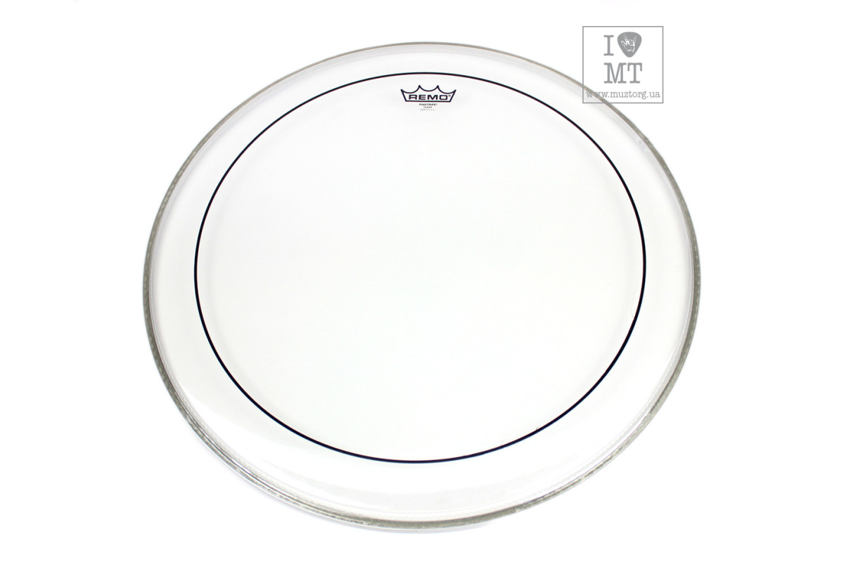 Пластик для барабана REMO PINSTRIPE 22 CLEAR 