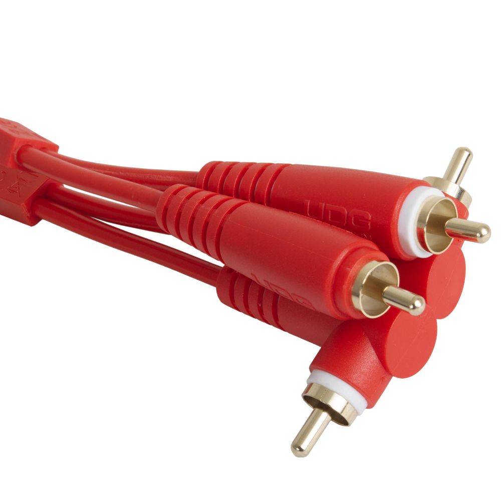 Кабель комутаційний UDG Set RCA Straight-RCA Angled Red 3m (U97005RD)
