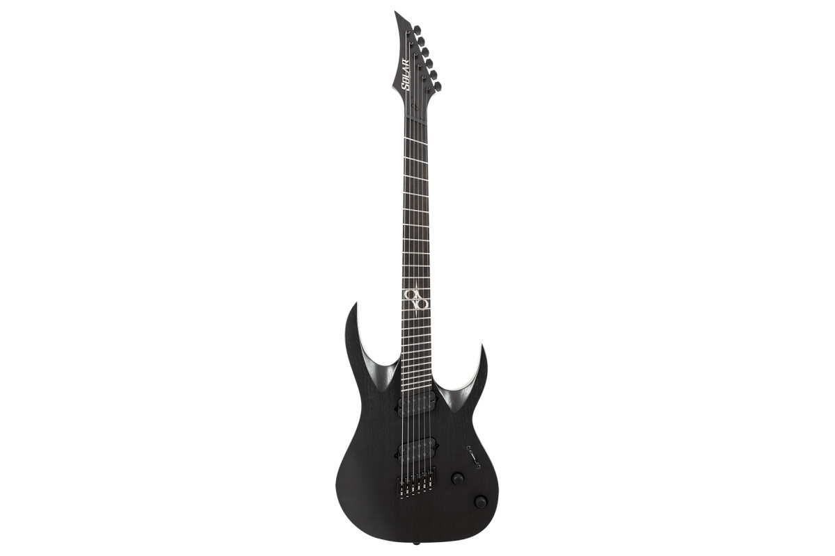 Электрогитара SOLAR GUITARS A1.6BOP-FF BLACK OPEN PORE MATTE 