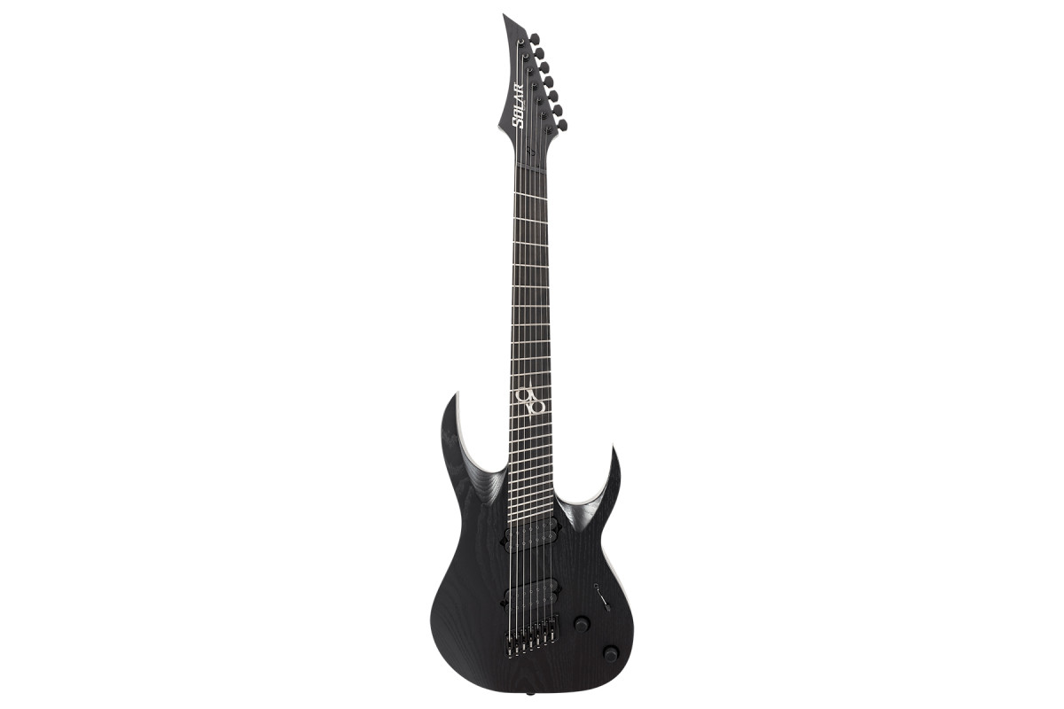 Електрогітара SOLAR GUITARS A1.7BOP-FF BLACK OPEN PORE MATTE 