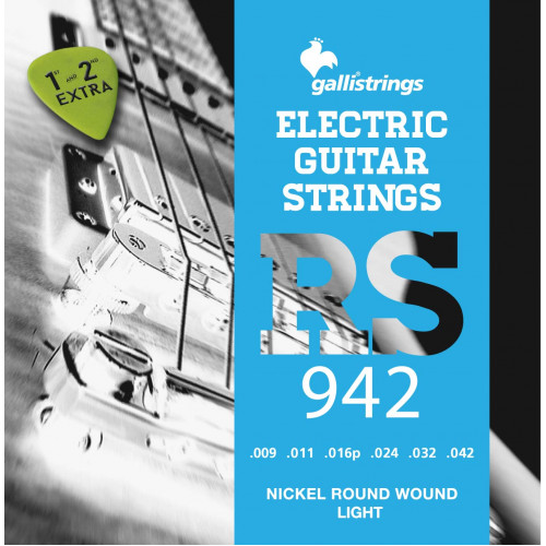 Струни для електрогітари Gallistrings RS942 LIGHT TENSION