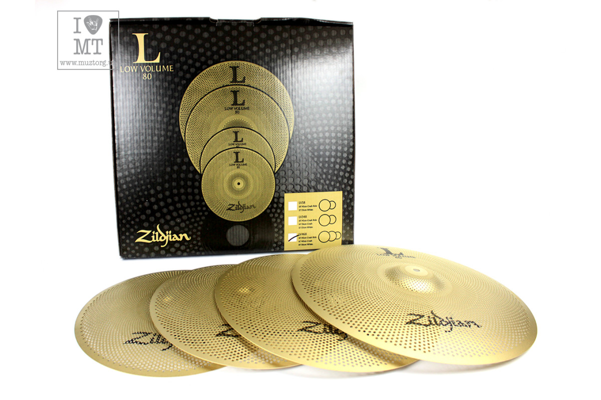  Набір тарілок ZILDJIAN LV468 LOW VOLUME L80 CYMBAL SET 14/16/18