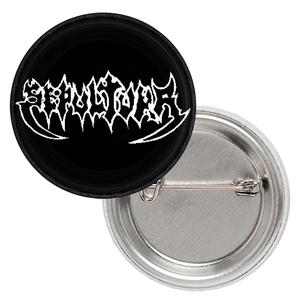 Значок Sepultura (white logo)